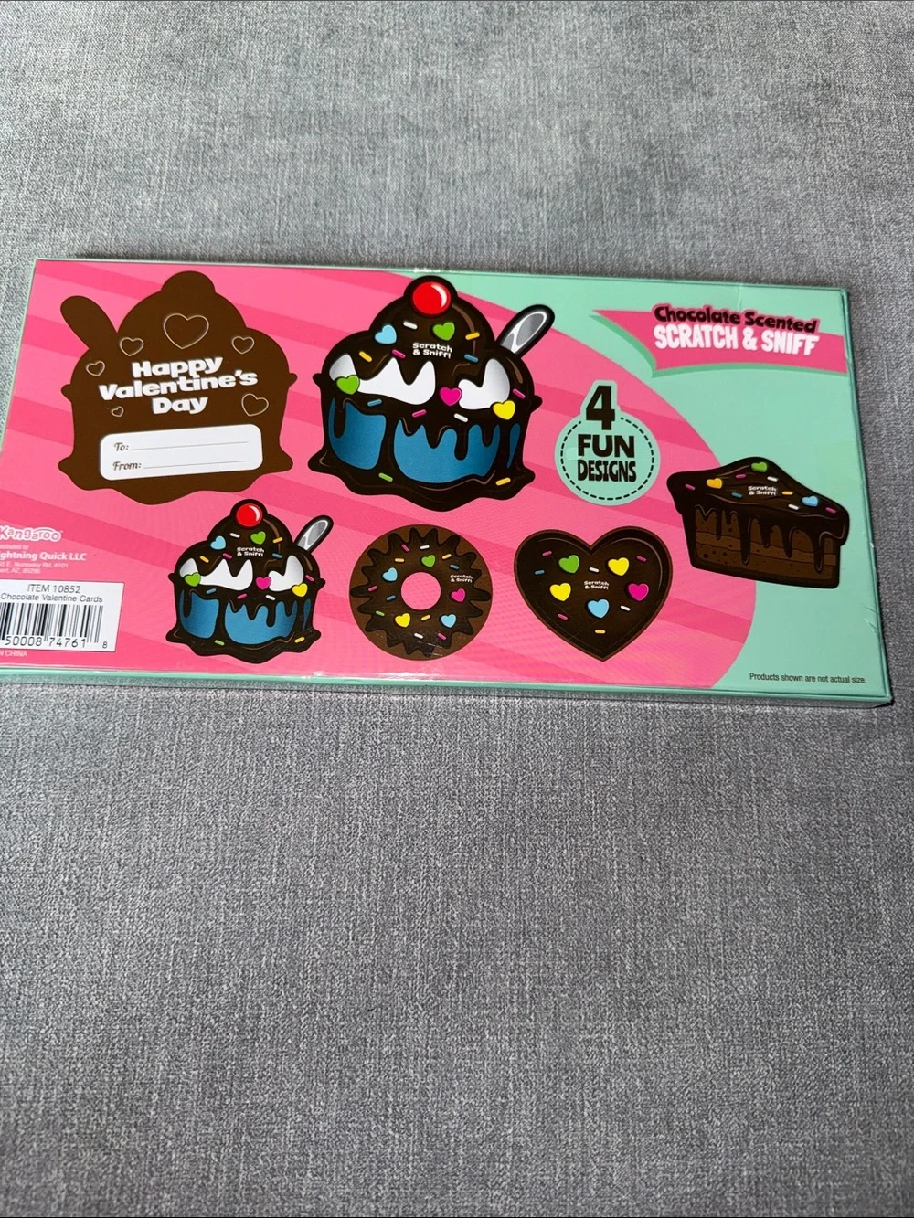 Kids Scratch & Sniff Chocolate Scented Valentines Cards